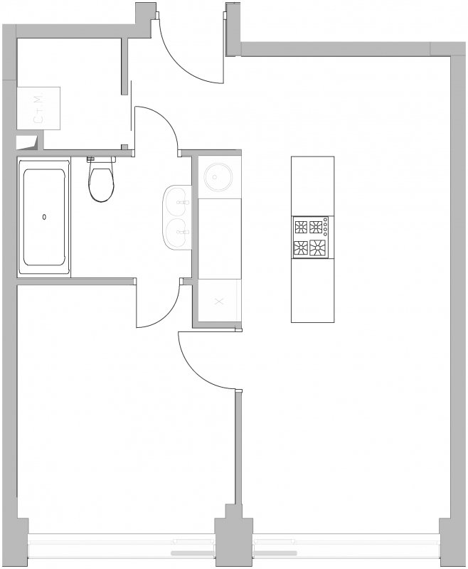 1-комнатная квартира с полной отделкой, 40.1 м2, 8 этаж, сдача 4 квартал 2022 г., ЖК Kazakov Grand Loft, корпус 1 - объявление 1757909 - фото №1