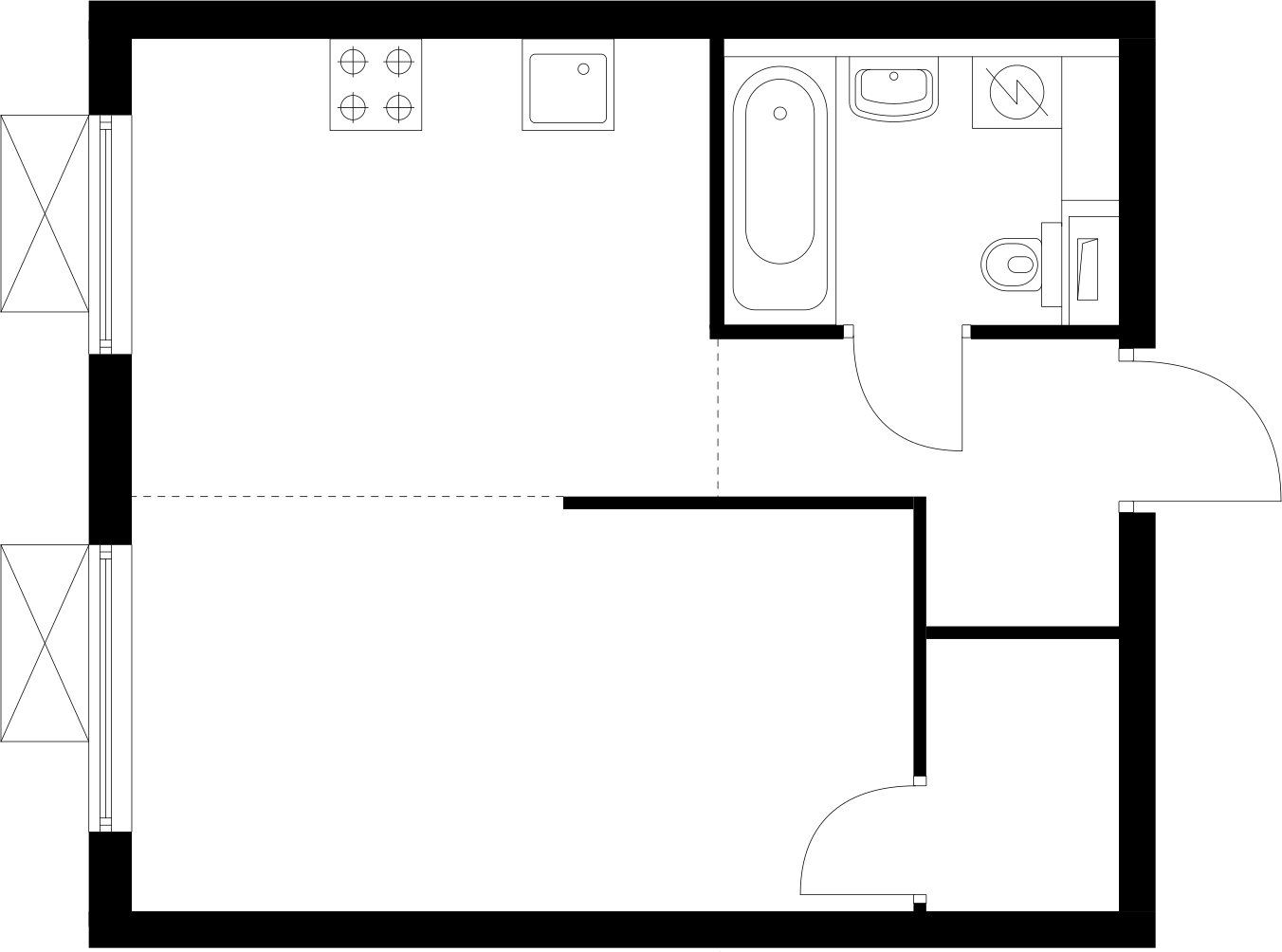 1-комнатная квартира с полной отделкой, 32.2 м2, 13 этаж, сдача 4 квартал 2025 г., ЖК Восточное Бутово, корпус 42 - объявление 2366844 - фото №1
