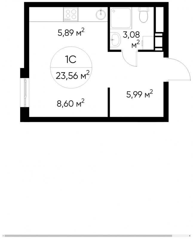 9-комнатная квартира с полной отделкой, 23.56 м2, 4 этаж, сдача 1 квартал 2023 г., ЖК Люберцы, корпус 63 - объявление 1755443 - фото №1