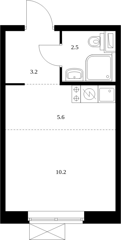 Студия с полной отделкой, 21.5 м2, 16 этаж, сдача 4 квартал 2023 г., ЖК Восточное Бутово, корпус 16 - объявление 1977985 - фото №1