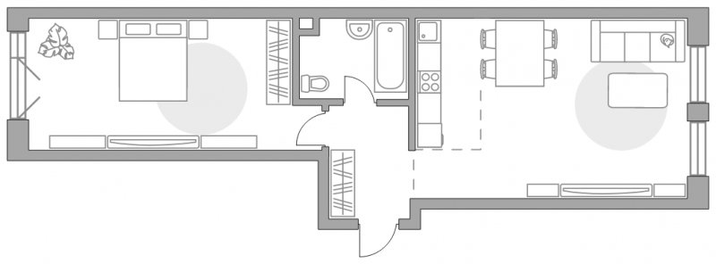 2-комнатная квартира с полной отделкой, 60.66 м2, 3 этаж, сдача 3 квартал 2024 г., ЖК MYPRIORITY Basmanny, корпус 1 - объявление 1744720 - фото №1