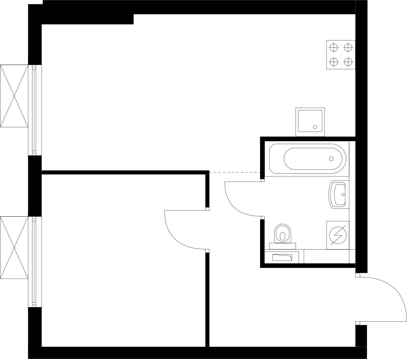 1-комнатная квартира с полной отделкой, 38.7 м2, 3 этаж, сдача 4 квартал 2025 г., ЖК Восточное Бутово, корпус 41 - объявление 2367388 - фото №1