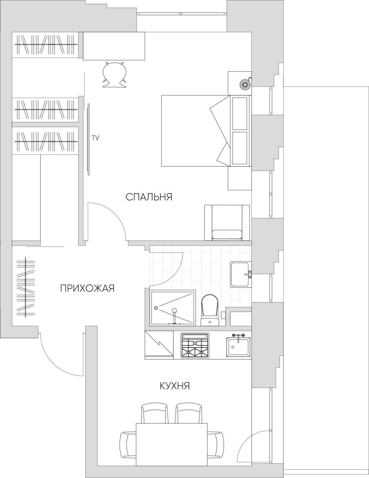 1-комнатные апартаменты 53.73 м2, 5 этаж, дом сдан, ЖК N'ICE LOFT, корпус 1 - объявление 2418683 - фото №1