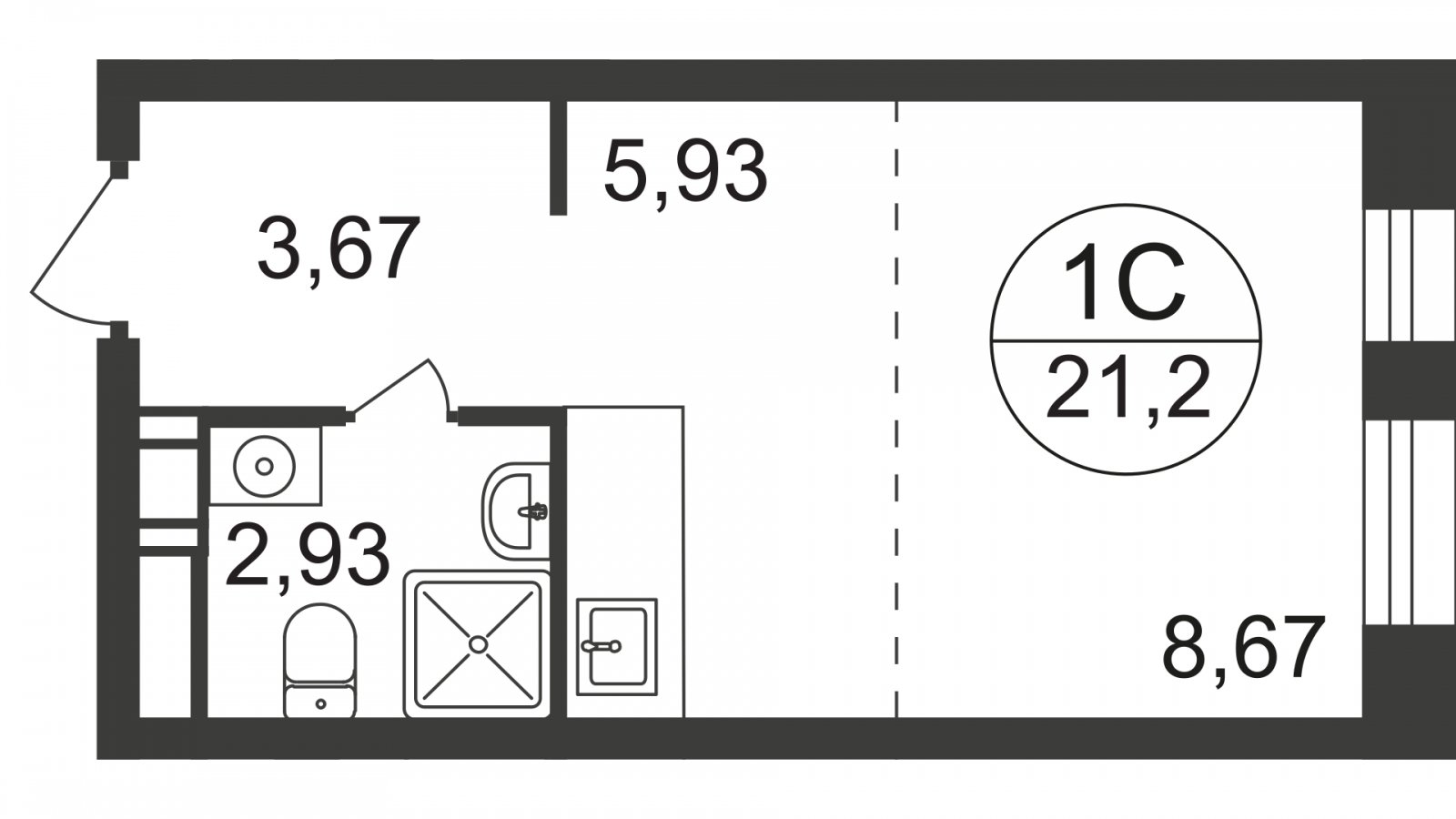 9-комнатная квартира с полной отделкой, 21.2 м2, 17 этаж, дом сдан, ЖК Люберцы, корпус 66 - объявление 2275648 - фото №1