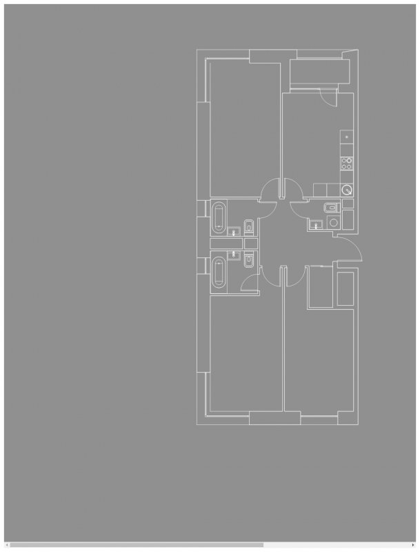 3-комнатная квартира с частичной отделкой, 96.44 м2, 4 этаж, дом сдан, ЖК Жилой район ALIA, корпус 2.1 - объявление 1501544 - фото №1