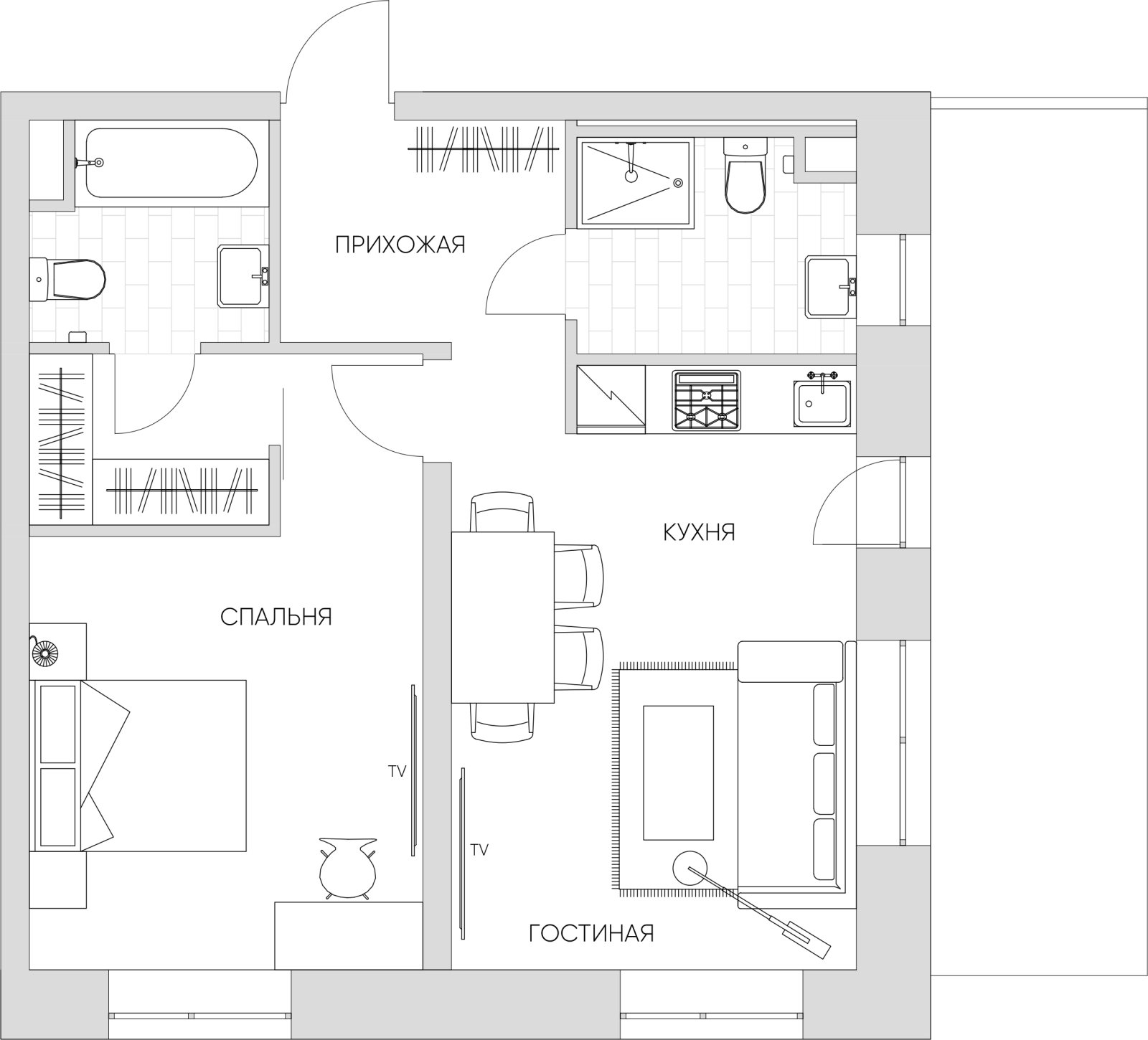 2-комнатные апартаменты 64.72 м2, 5 этаж, дом сдан, ЖК N'ICE LOFT, корпус 1 - объявление 2428039 - фото №1