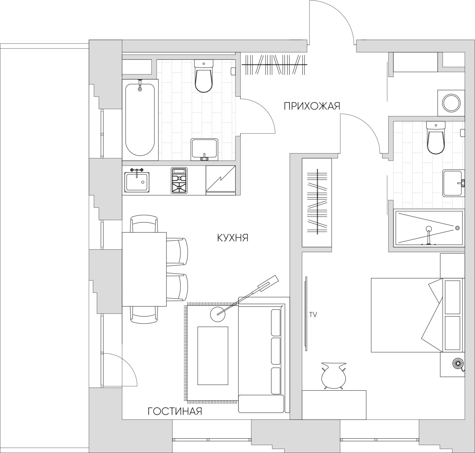 2-комнатные апартаменты 62.69 м2, 5 этаж, дом сдан, ЖК N'ICE LOFT, корпус 1 - объявление 2428041 - фото №1