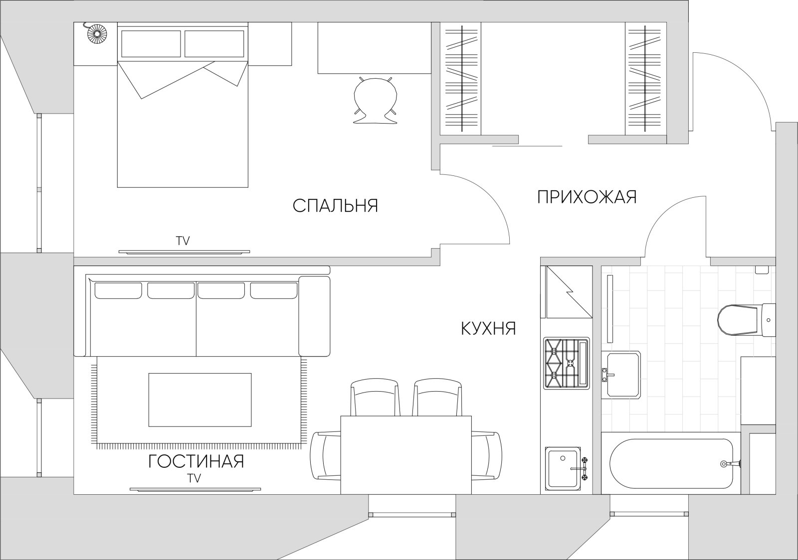 1-комнатные апартаменты 40.12 м2, 4 этаж, дом сдан, ЖК N'ICE LOFT, корпус 1 - объявление 2432199 - фото №1