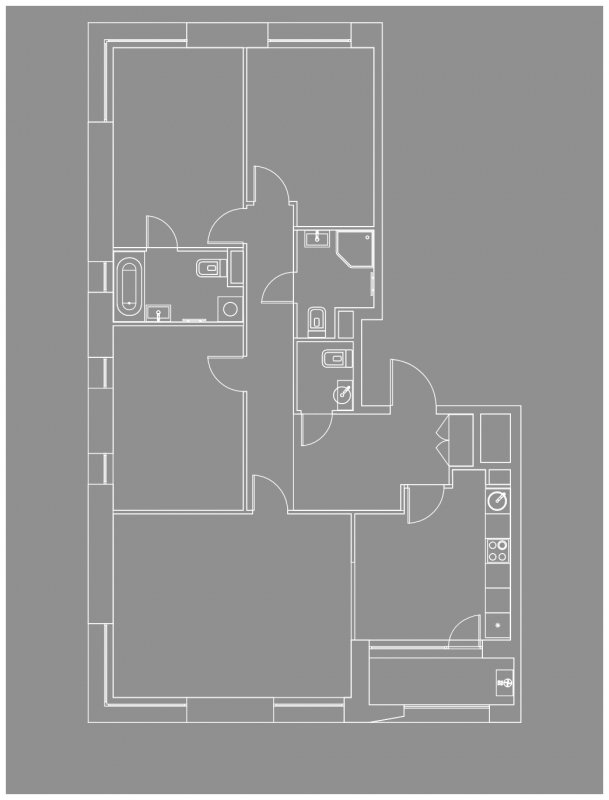 4-комнатная квартира с частичной отделкой, 112.9 м2, 3 этаж, дом сдан, ЖК Жилой район ALIA, корпус 2.1 - объявление 1501546 - фото №1