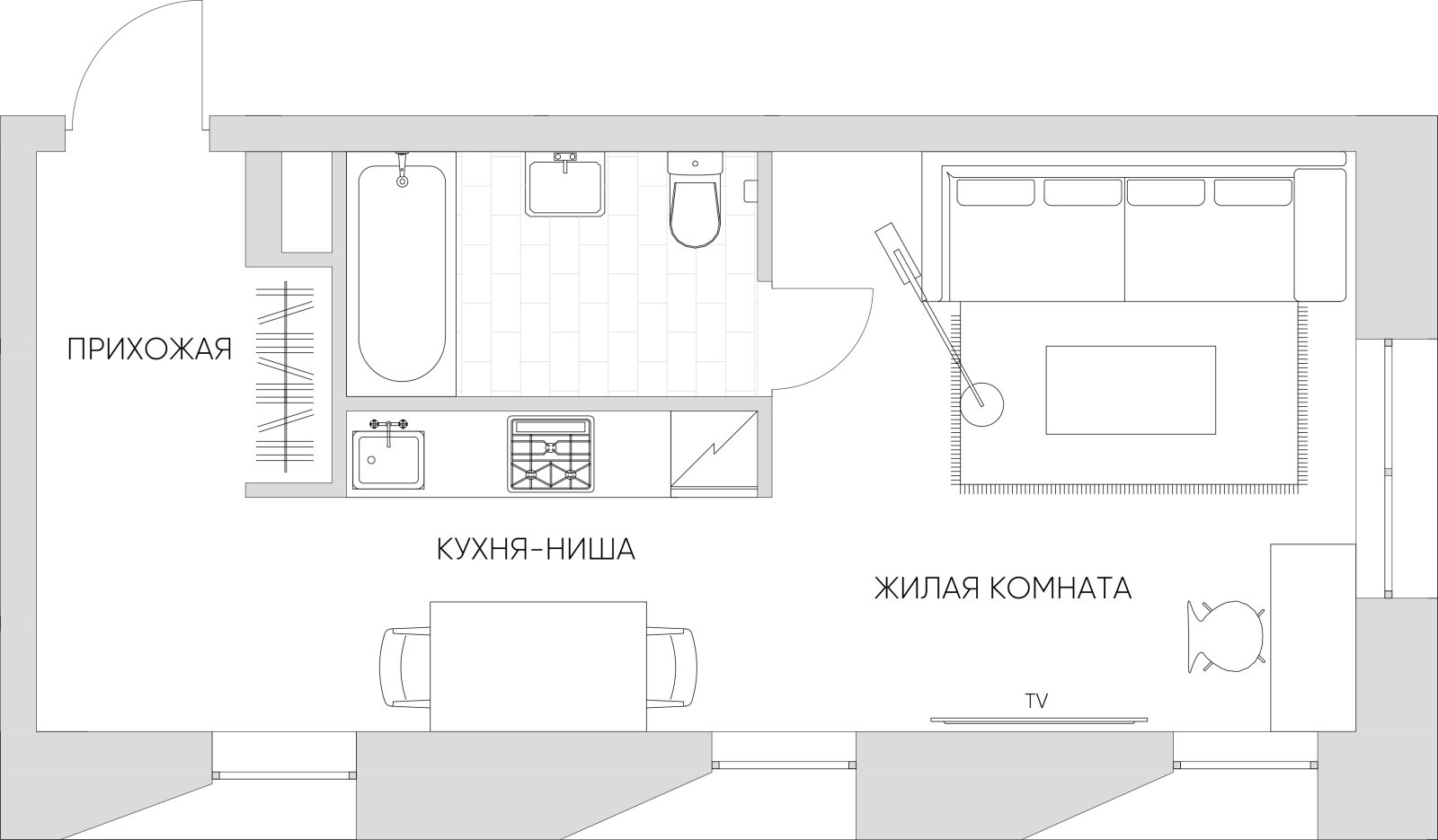 1-комнатные апартаменты 35.53 м2, 4 этаж, дом сдан, ЖК N'ICE LOFT, корпус 1 - объявление 2418566 - фото №1