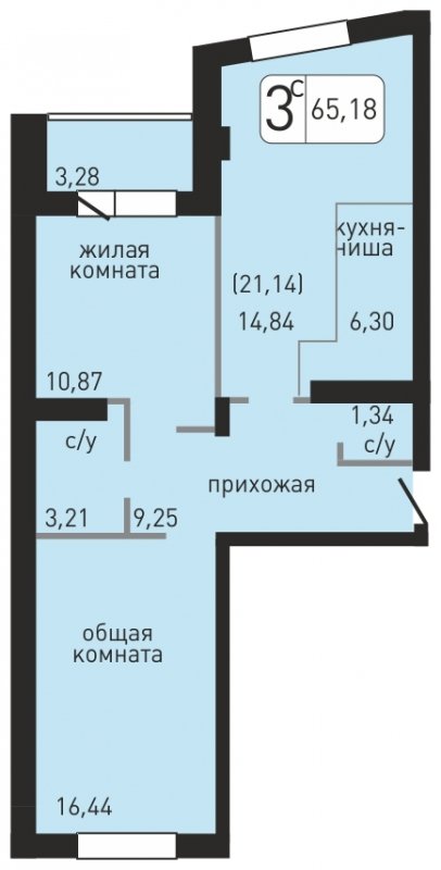 Студия 91.3 м2, 1 этаж, дом сдан, ЖК Хлебникoff, корпус 1 - объявление 1668587 - фото №1