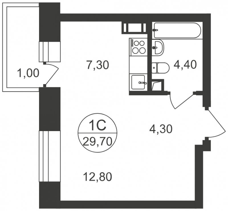 9-комнатная квартира с полной отделкой, 29.7 м2, 16 этаж, дом сдан, ЖК Люберцы, корпус 56 - объявление 1755502 - фото №1