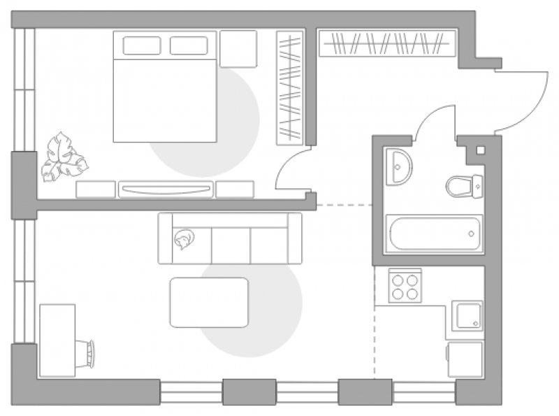 2-комнатные апартаменты без отделки, 40.2 м2, 9 этаж, сдача 4 квартал 2023 г., ЖК HighWay, корпус 1 - объявление 1692324 - фото №1