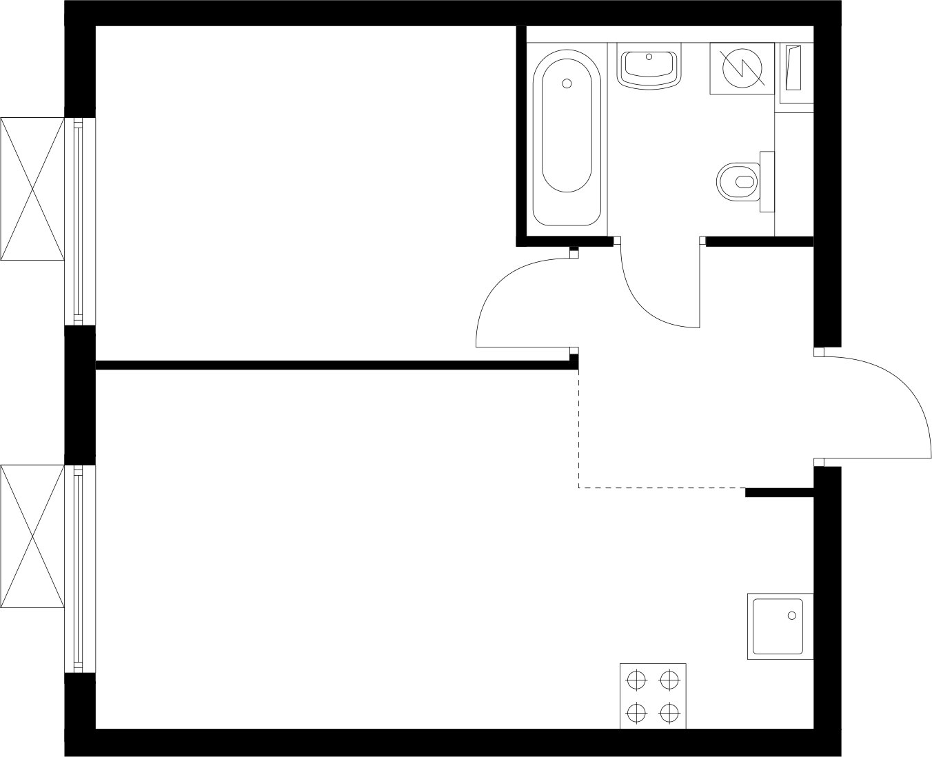1-комнатная квартира с полной отделкой, 35.8 м2, 12 этаж, сдача 4 квартал 2025 г., ЖК Восточное Бутово, корпус 41 - объявление 2366825 - фото №1
