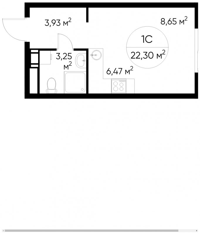 9-комнатная квартира с полной отделкой, 22.3 м2, 15 этаж, сдача 1 квартал 2023 г., ЖК Люберцы, корпус 63 - объявление 1755446 - фото №1