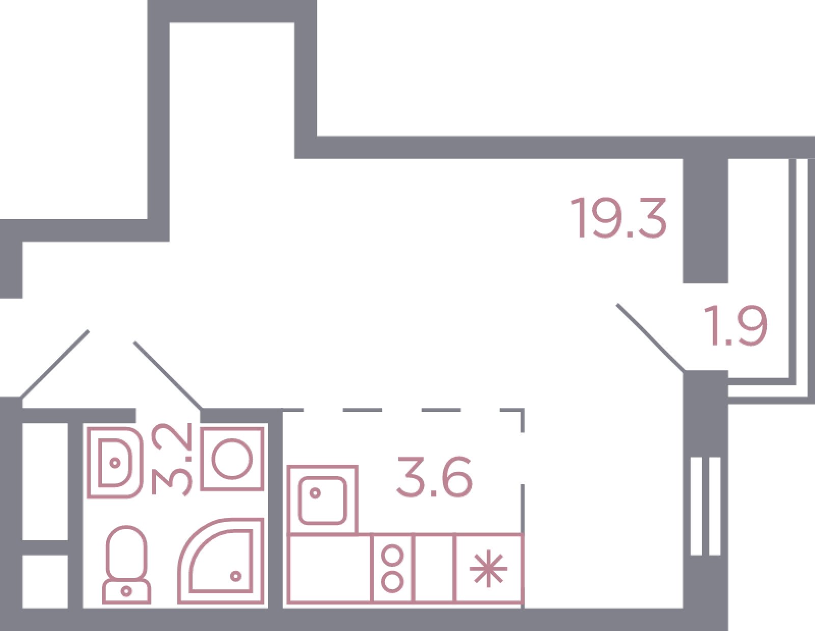 1-комнатная квартира с полной отделкой, 26 м2, 9 этаж, дом сдан, ЖК Миниполис Серебрица, корпус 5 - объявление 2027687 - фото №1