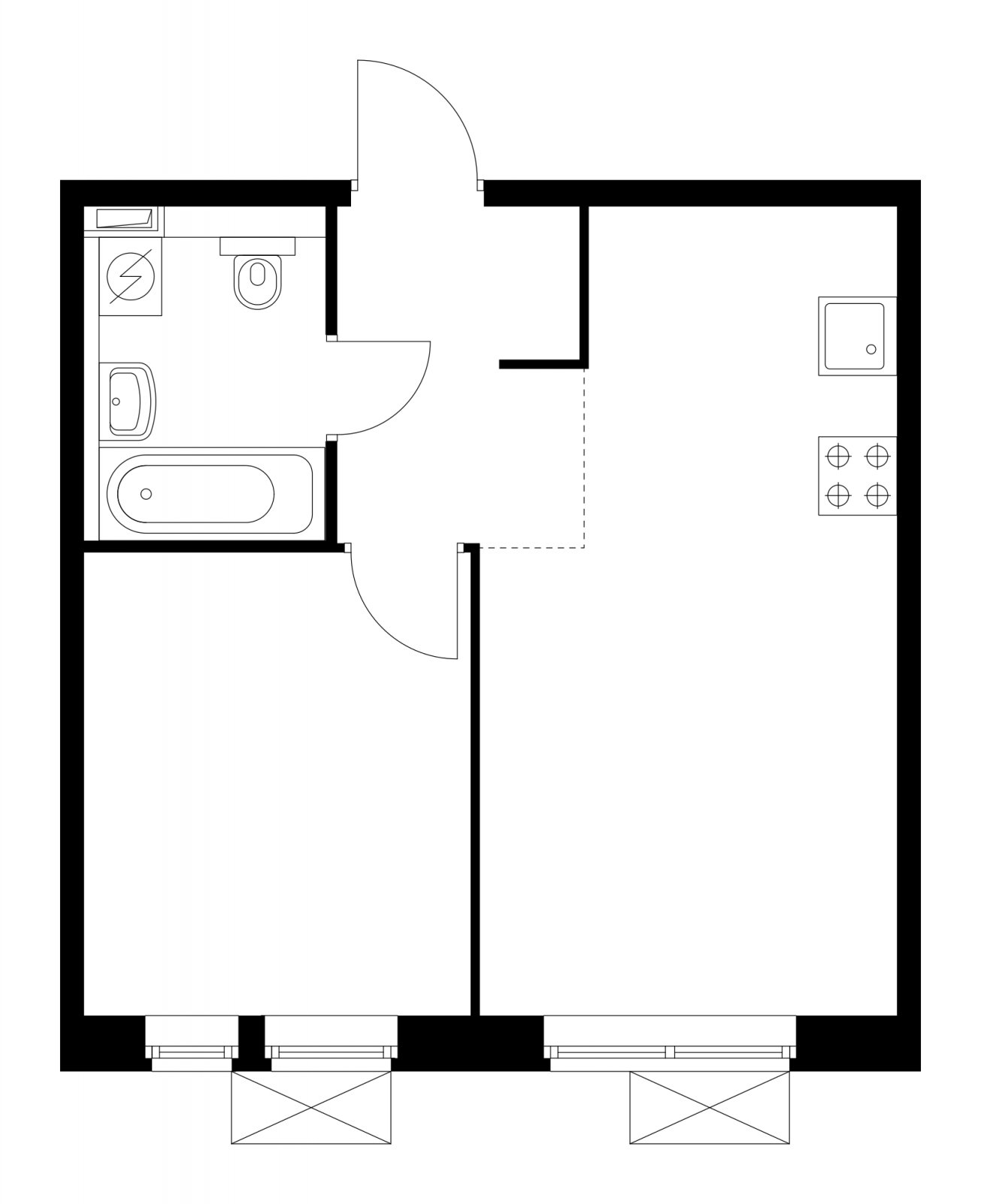 2-комнатная квартира с полной отделкой, 37.2 м2, 17 этаж, дом сдан, ЖК Белая Дача парк, корпус 8.2 - объявление 2246332 - фото №1