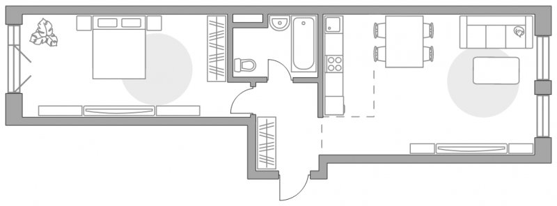 2-комнатная квартира с полной отделкой, 60.34 м2, 9 этаж, сдача 3 квартал 2024 г., ЖК MYPRIORITY Basmanny, корпус 1 - объявление 1744721 - фото №1