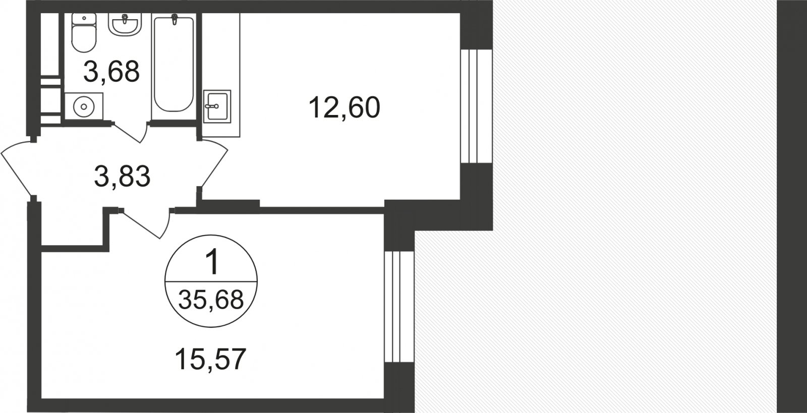 9-комнатная квартира с полной отделкой, 35.68 м2, 2 этаж, сдача 3 квартал 2023 г., ЖК Люберцы, корпус 66 - объявление 2008341 - фото №1