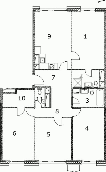 4-комнатная квартира без отделки, 117 м2, 14 этаж, дом сдан, ЖК Nagatino i-Land, корпус 1A - объявление 1982808 - фото №1