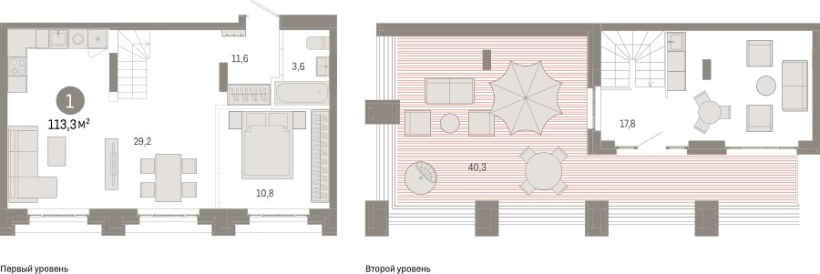 1-комнатная квартира 113.3 м2, 7 этаж, сдача 3 квартал 2026 г., ЖК Квартал Метроном, корпус 1 - объявление 2424128 - фото №1