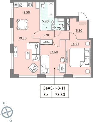 5-комнатная квартира без отделки, 120.7 м2, 2 этаж, сдача 2 квартал 2023 г., ЖК ЗИЛАРТ, корпус 12 - объявление 2142173 - фото №1