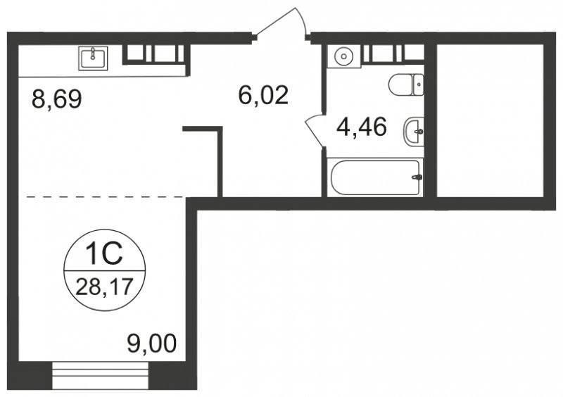 9-комнатная квартира с полной отделкой, 28.17 м2, 9 этаж, сдача 3 квартал 2023 г., ЖК Люберцы, корпус 66 - объявление 1951794 - фото №1