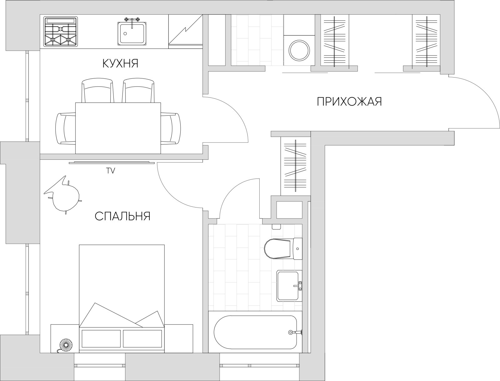 1-комнатные апартаменты 30.41 м2, 19 этаж, дом сдан, ЖК N'ICE LOFT, корпус 1 - объявление 2415784 - фото №1